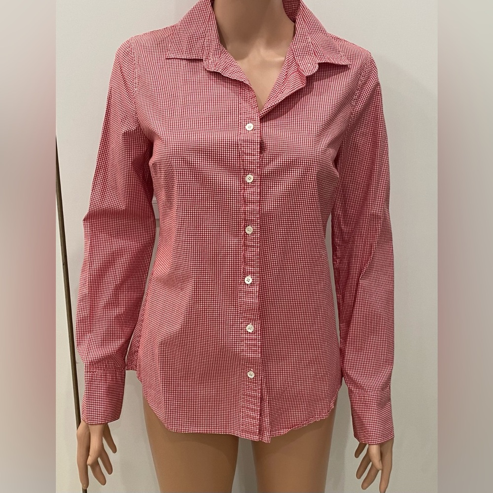 JCrew Red Gingham Shirt